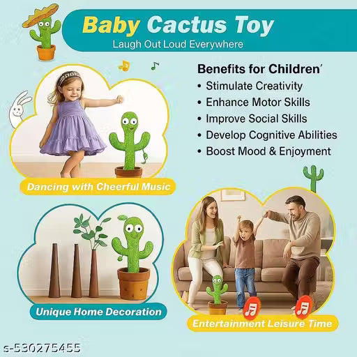 Talking & Dancing Cactus Toy for Kids